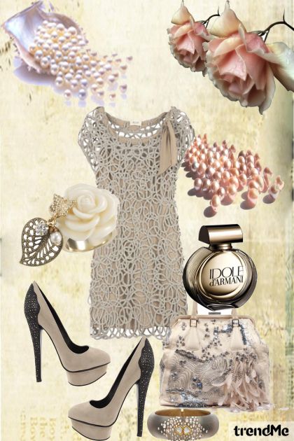 Lace and pearls- Fashion set