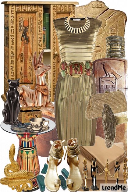 A modern Egyptian- combinação de moda