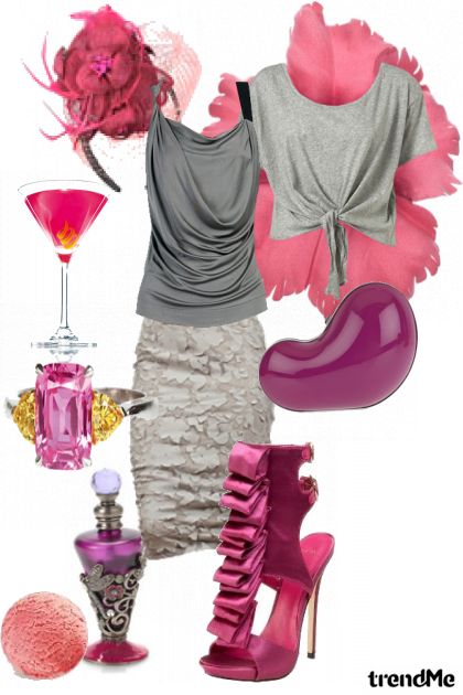 Pink lady- combinação de moda