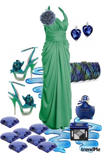 Zeleno-plava čarolija- Combinaciónde moda