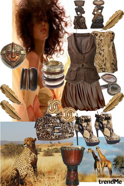 Afrika kao inspiracija II- combinação de moda
