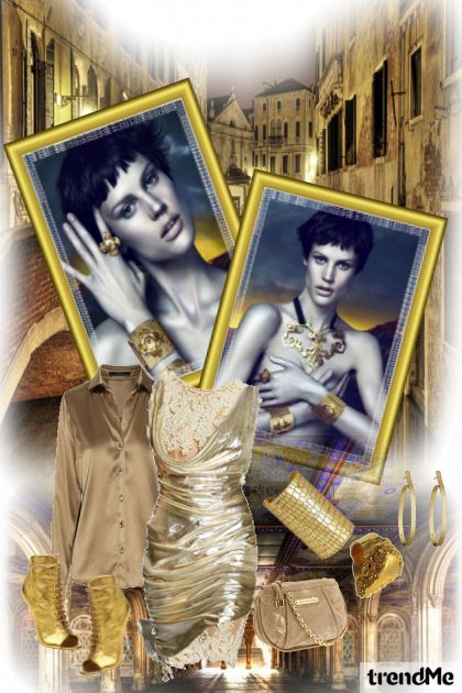 Gold Glamour....- Combinaciónde moda