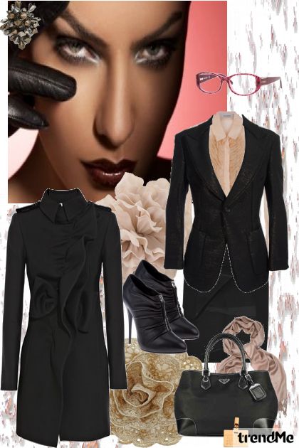 Business look with a touch of glamour- Combinazione di moda