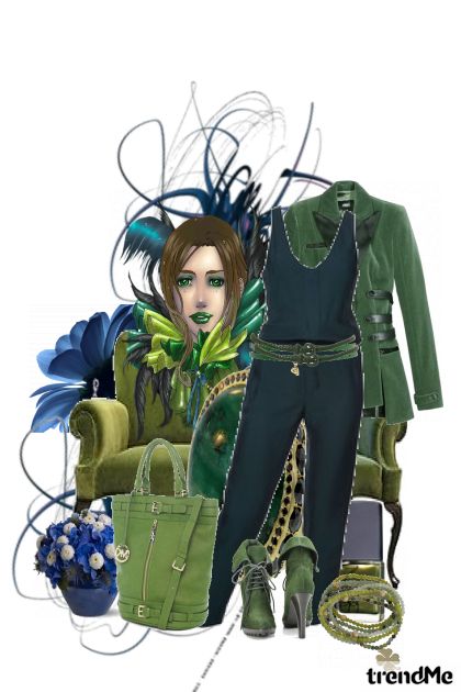 Zeleno plavetnilo- Fashion set