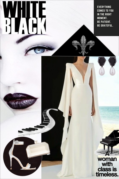 white and black- Fashion set