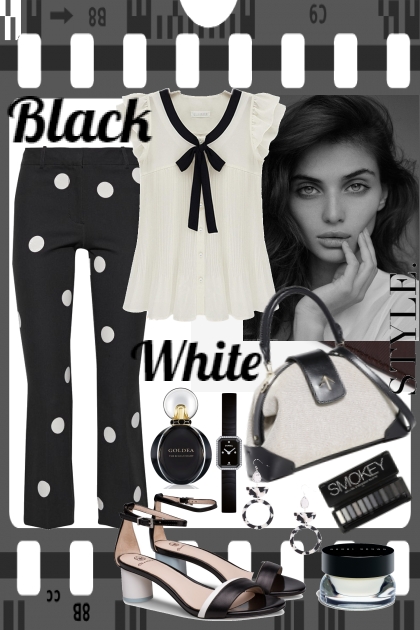 Black and white style- Modna kombinacija