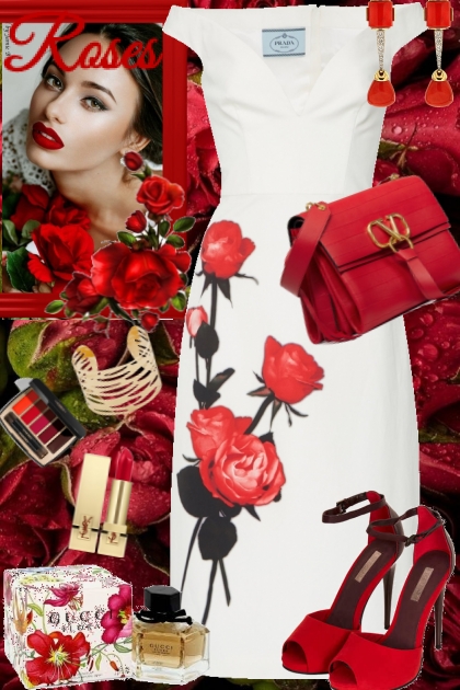 Roses- combinação de moda