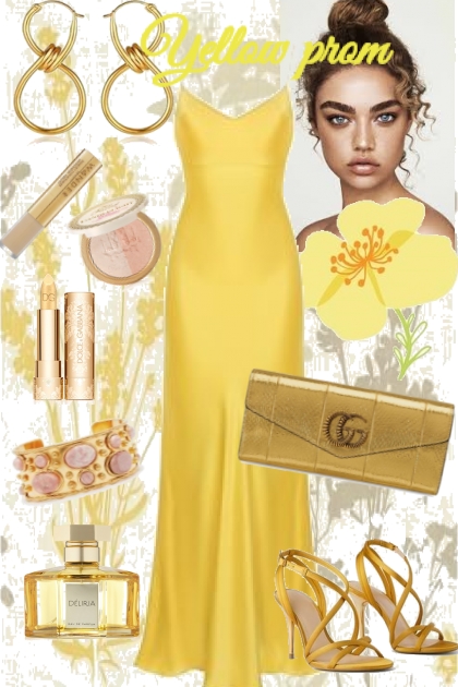 Yellow prom- combinação de moda