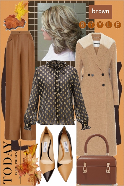 brown style- combinação de moda
