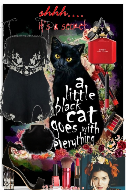 black cat- combinação de moda