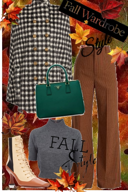Fall wardrobe style- combinação de moda