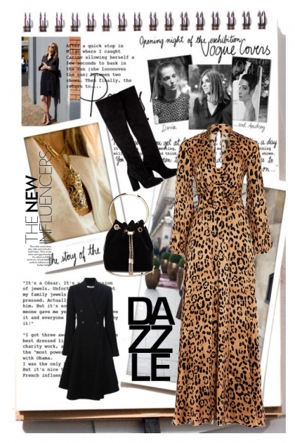 How to wear leopard dress- combinação de moda