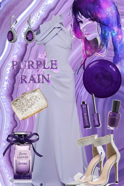 purple rain- Modna kombinacija