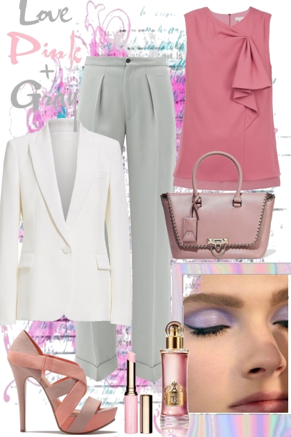 Love pink and grey- Modna kombinacija