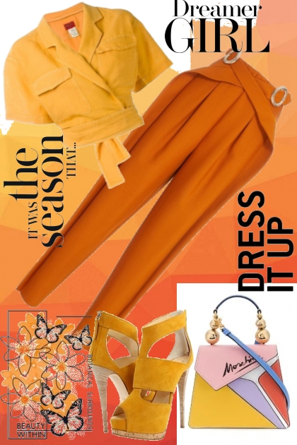 yellow and orange- Fashion set