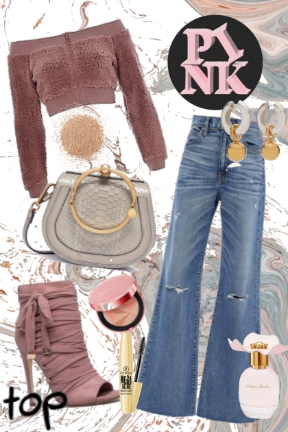 pink top- combinação de moda