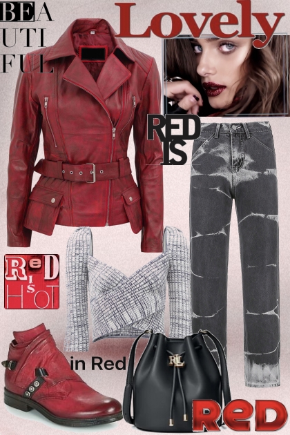 Red jacket- Fashion set