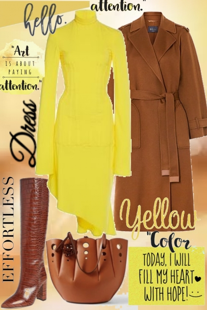 Yellow dress- Combinaciónde moda