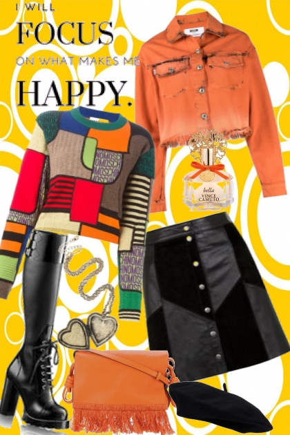 Focus on happines- combinação de moda