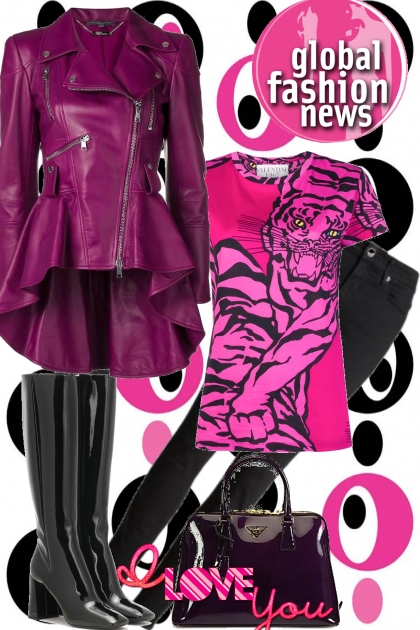 Pink fashion- Combinazione di moda