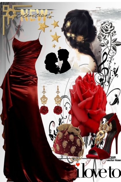 Exquisite dark red- Модное сочетание