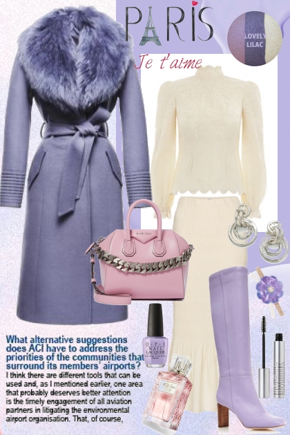Lilac coat- コーディネート