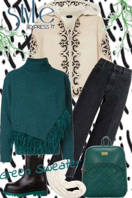 Green sweater style