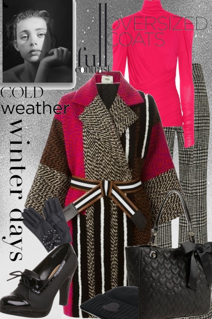 Oversized coats- Combinazione di moda