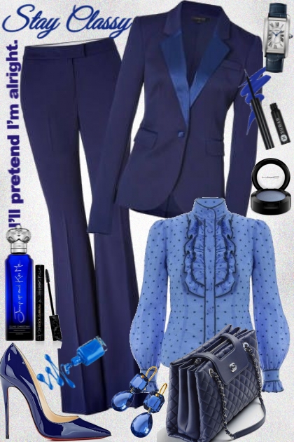 Blue suit