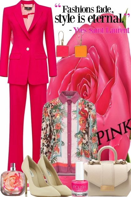 Pink suit- Combinazione di moda