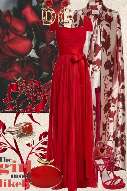 Red evening - Fashion set