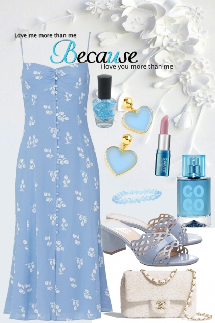 Baby blue dress