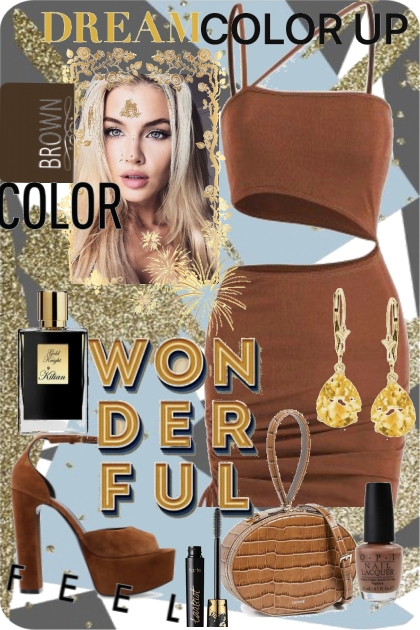 Brown color- Combinazione di moda