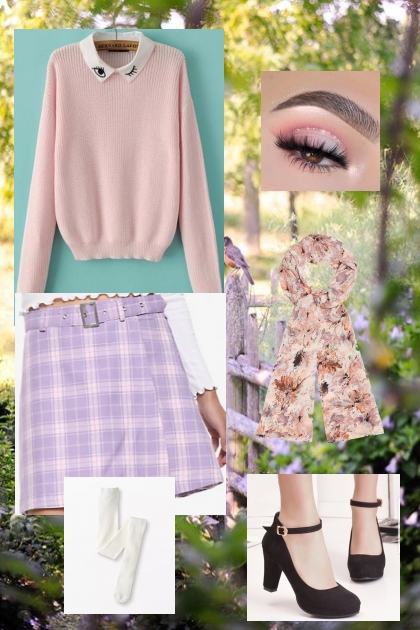 Pastel Spring Hijab Look- Combinaciónde moda