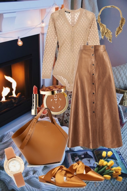 Cozy in Cognac- combinação de moda