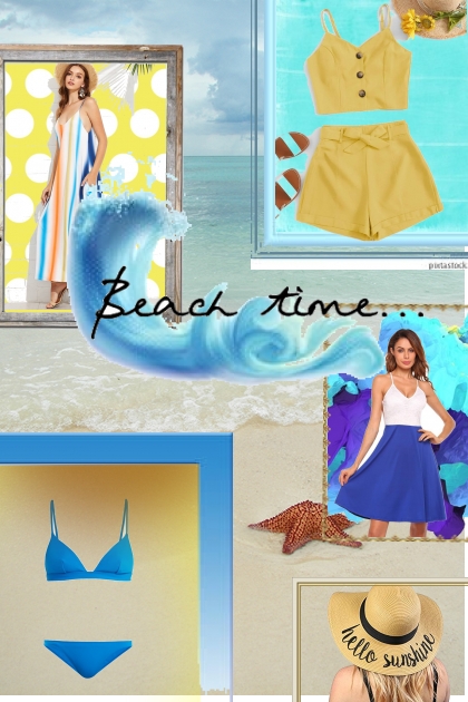 Beach time- Combinazione di moda