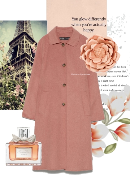 Брошь "Когда Весна прийдет в Париж"- Модное сочетание