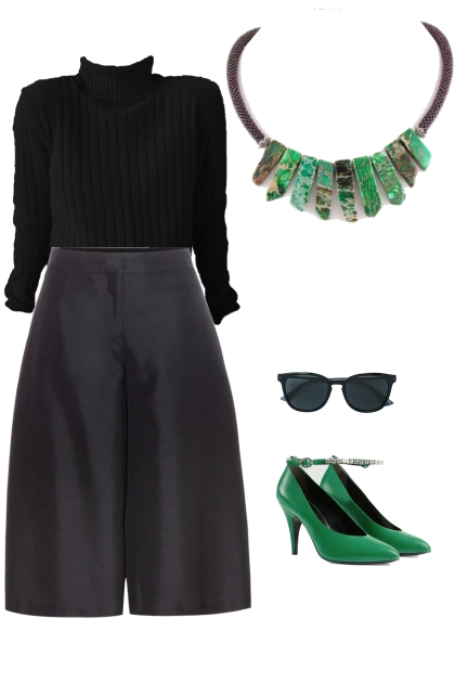 Casual chic style and Nile Necklace- Fashion set