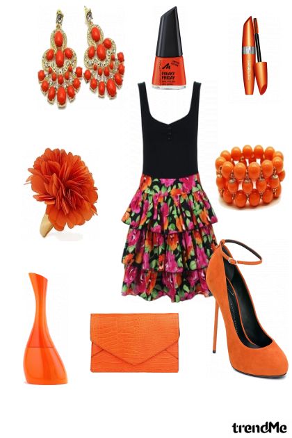 Orange - combinação de moda