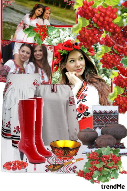 Ukrainian traditions- combinação de moda