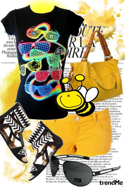 Yellow Bee- Combinazione di moda