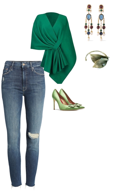 Green and Golden- Fashion set