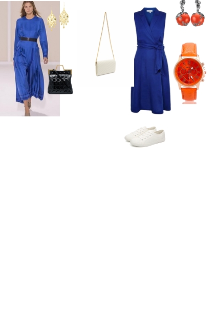 blue dress- Fashion set