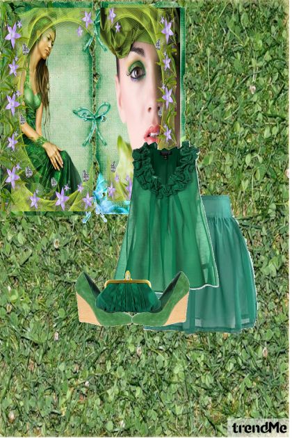 love green- Fashion set