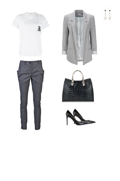grey / black / white- Combinazione di moda