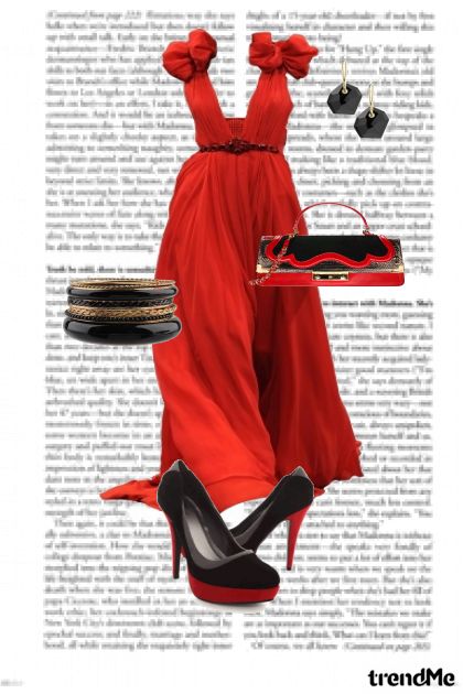 Red & Black- Combinaciónde moda