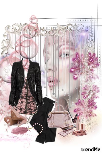 roze crno- Fashion set