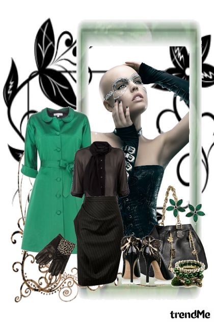 zeleno zeleno- Combinaciónde moda