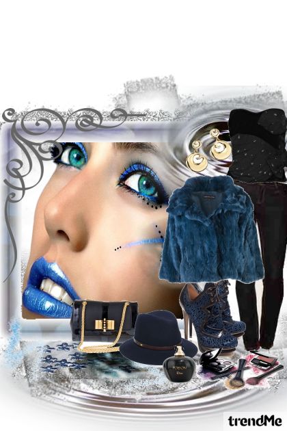 toplina plave boje- combinação de moda