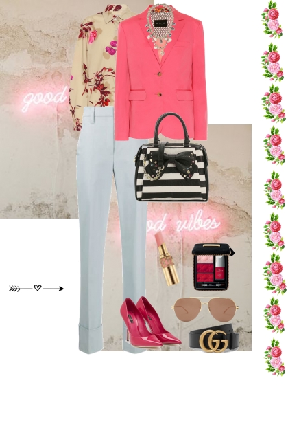 total pink- Combinazione di moda